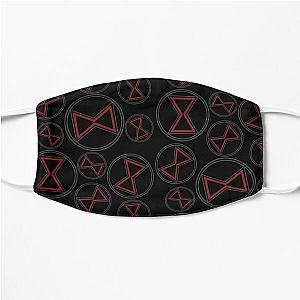 Black widow pattern Flat Mask