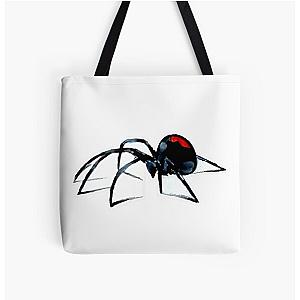 Black Widow All Over Print Tote Bag