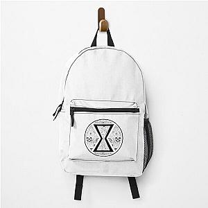 Black Widow Mandala Black and White Backpack