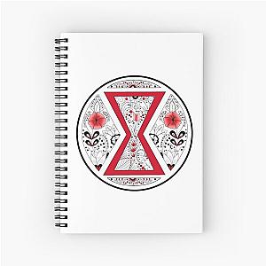 Black Widow Mandala Spiral Notebook