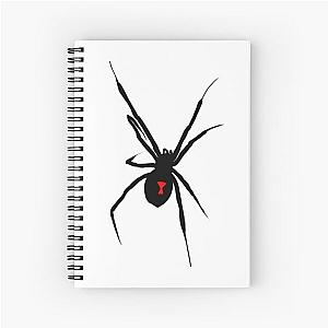 Black widow pattern Spiral Notebook