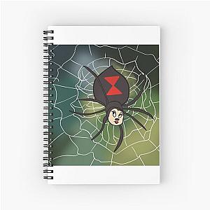 Cute Black Widow Spider Spiral Notebook