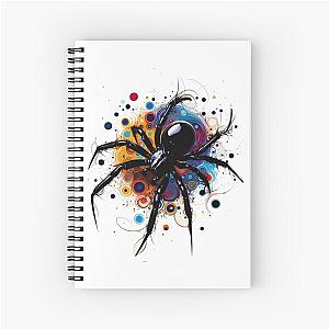 BLACK WIDOW POLLOCK Spiral Notebook