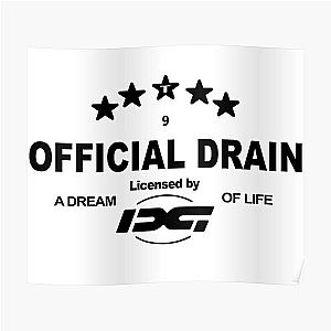 Bladee Drain Gang OFFICIAL DRAIN logo Poster RB1807