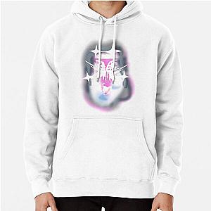 Bladee Drain Gang IDOL pink white logo Pullover Hoodie RB1807