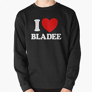 I Love Bladee Red Heart Bladee Lover I Love Bladee Gear Pullover Sweatshirt RB1807