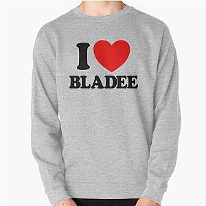 I Love Bladee Red Heart Bladee Lover I Love Bladee Gear Pullover Sweatshirt RB1807