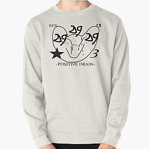 Bladee Drain Gang D9 -POSITIVE DRAIN- tag logo Pullover Sweatshirt RB1807