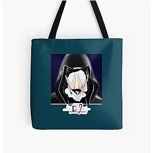 Bladee Drain Gang D9 Rabbit logo   All Over Print Tote Bag RB1807