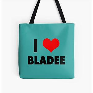 Bladee Merch I Heart Bladee   All Over Print Tote Bag RB1807