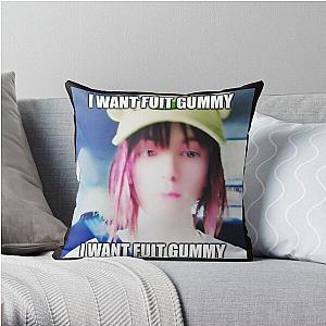 Drain Gang Bladee I want Fuit Gummy Meme Shirt Throw Pillow RB1807