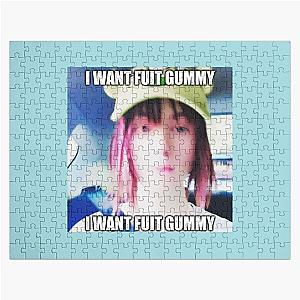 Drain Gang Bladee I want Fuit Gummy Meme Shirt   Jigsaw Puzzle RB1807