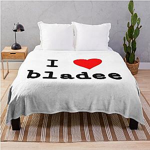 i heart bladee Throw Blanket RB1807