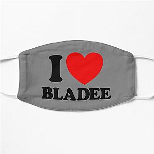 I Love Bladee Red Heart Bladee Lover I Love Bladee Gear Flat Mask RB1807