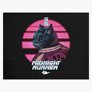 Midnight Runner 
What Cats Do At Night 
Whimsical Blade Runner Parody 
Cat Zoomies 
Jigsaw Puzzle