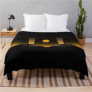 Blade Runner Tyrell Building Sunset Throw Blanket