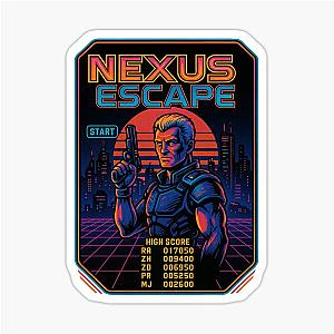 Blade Runner inspired Neon Arcade Poster Sticker