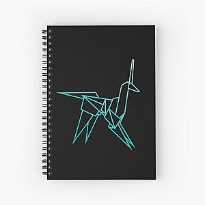 Blue Blade Runner Unicorn Spiral Notebook
