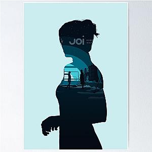 Blade Runner 2049 Joi Silhouette Blue Poster