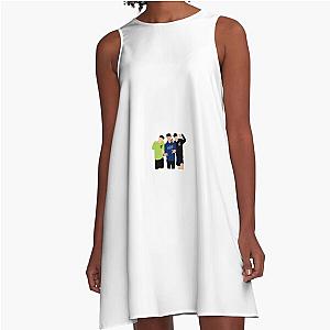 Noah Beck, Blake Gray and Quinton Reeves A-Line Dress