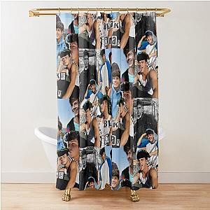 Blake Gray Collage Shower Curtain