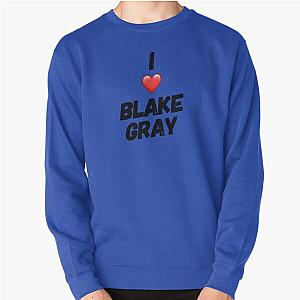 I Love Grey Pullover Sweatshirt