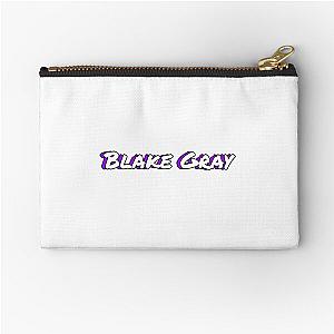 Blake Gray Shadow Design Zipper Pouch