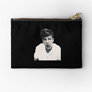 Blake Gray - Simp Black and white Zipper Pouch
