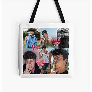 Blake Gray Collage Tote Bag