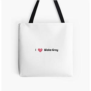 I like Blake Gray All Over Print Tote Bag