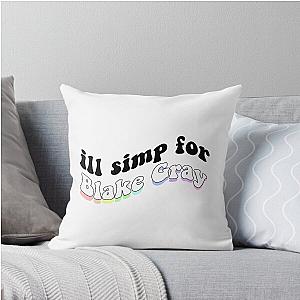 I Like for Blake Grey Throw Pillow