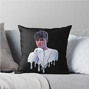Blake Gray Throw Pillow