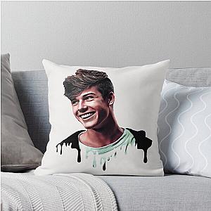 Blake Gray Throw Pillow