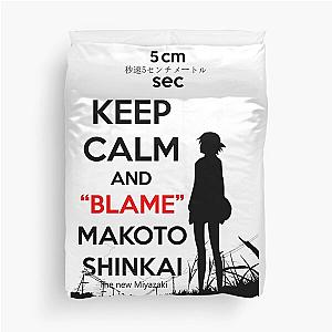 Keep Calm and Blame Makoto Shinkai (The New Miyazaki) Duvet Cover