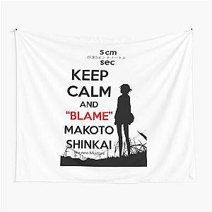 Keep Calm and Blame Makoto Shinkai (The New Miyazaki) Tapestry