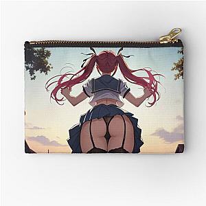 Blame the Plot Armor - Windy Schoolyard Mishap Zipper Pouch