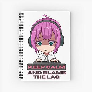 Keep Calm And Blame The Lag - Gamer Quotes Spiral Notebook