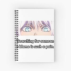 Anime Eyes Sticker - Searching for Someone to Blame Spiral Notebook