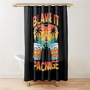 Blame It on Cruise Vacation Shower Curtain