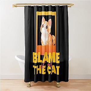 Blame it on the Cat Shower Curtain