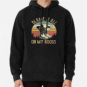 Blame It All My Roots Vintage Country Music Hoodie