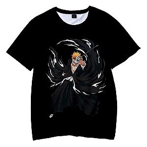 Bleach T-shirts - Ichigo Kurosaki 3D Printed Anime Graphic Tee