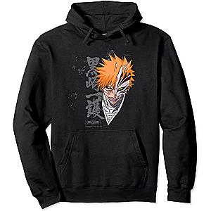 Bleach Hoodies - Bleach Ichigo Transform Printed Pullover Hoodie