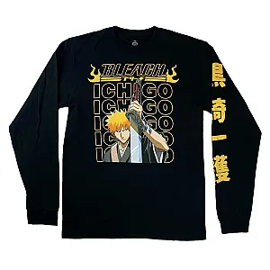 Bleach Sweatshirts - Bleach Ichigo Repetition Pullover Sweatshirt