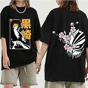 Bleach T-Shirts - Ichigo Kurosaki Sakura Blossom Unique Graphic T-Shirt