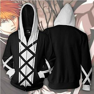 Bleach Jackets - 3D Printed Hoodie Kurosaki Ichigo Tracksuit Zipper Hooded Jacket