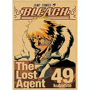 Vintage Anime Bleach Poster Retro Kraft Paper Wall Art