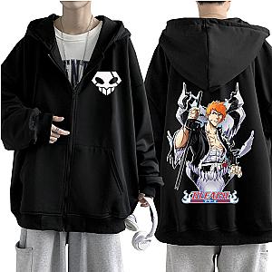 Bleach Hoodies - Ichigo Kurosaki Oversize Zipped Hoodie