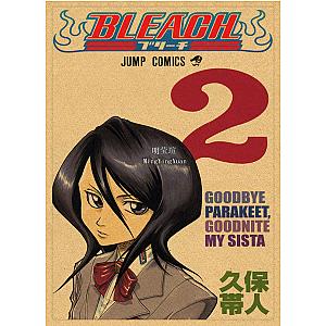 Vintage Anime Bleach Poster Classic Japanese Anime Stickers 4K HD