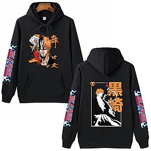 Bleach Hoodies - Kurosaki Ichigo Streetwear Graphic Hoodie